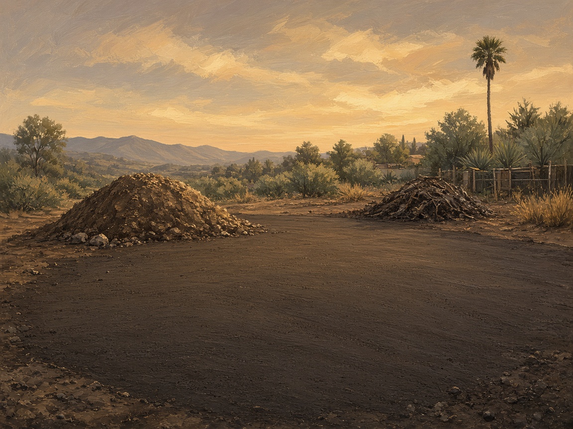 Grading and clearing soft illustration